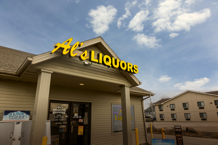 Liquor store in Storm Lake, Iowa